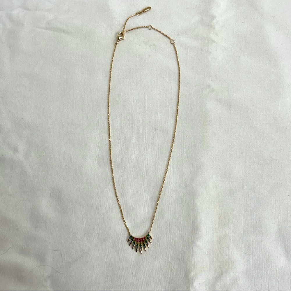 Stella & Dot Renegade Rainbow Pendant Necklace